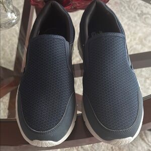 Men's Navy Slip-On Shoes